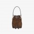 Fendi Mon Tresor Brown Leather Mini-Bag with FF Print 8BS010