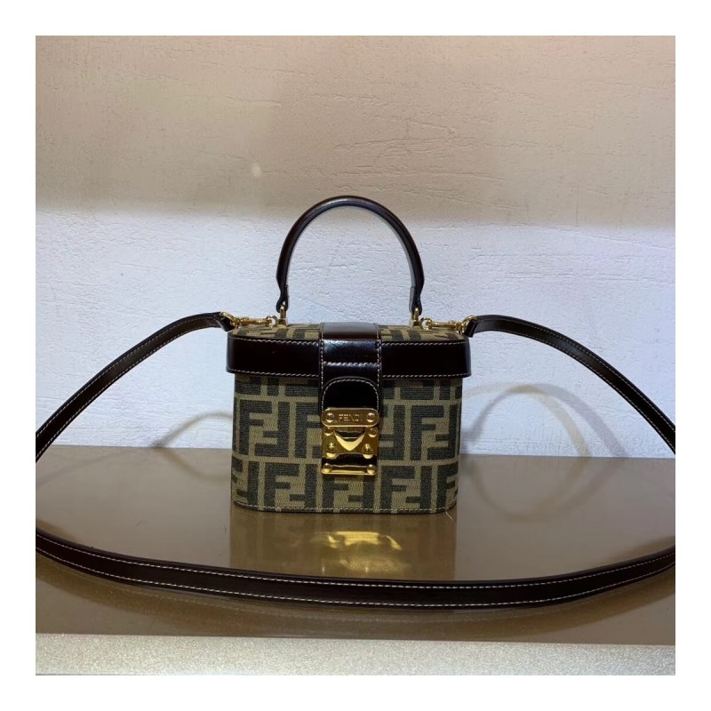 Fendi Vintage Mamma Baguette Zucca Vanity Bag F06