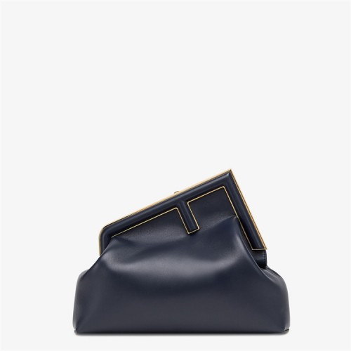 Fendi First Medium Dark Blue leather bag 8BP127ABVEF0J27