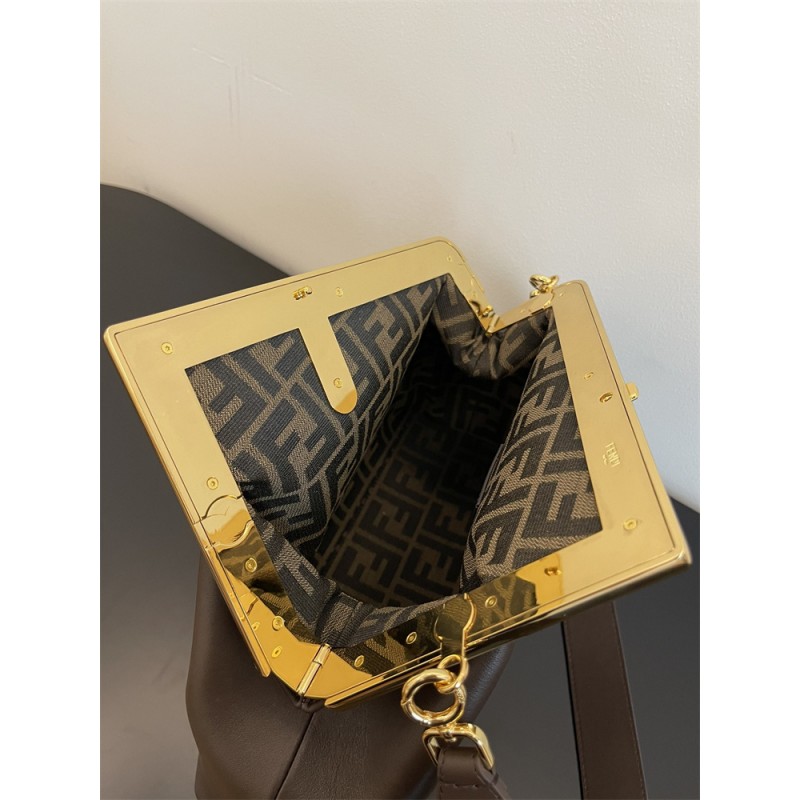 Fendi First Medium Brown leather bag 8BP127ABVEF0L1B