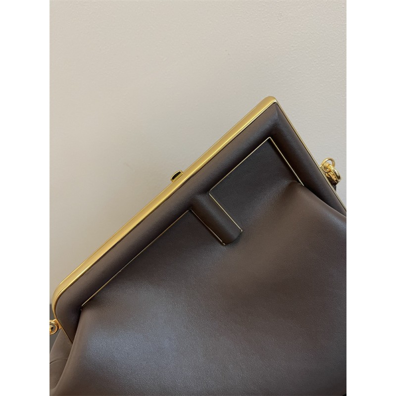 Fendi First Medium Brown leather bag 8BP127ABVEF0L1B
