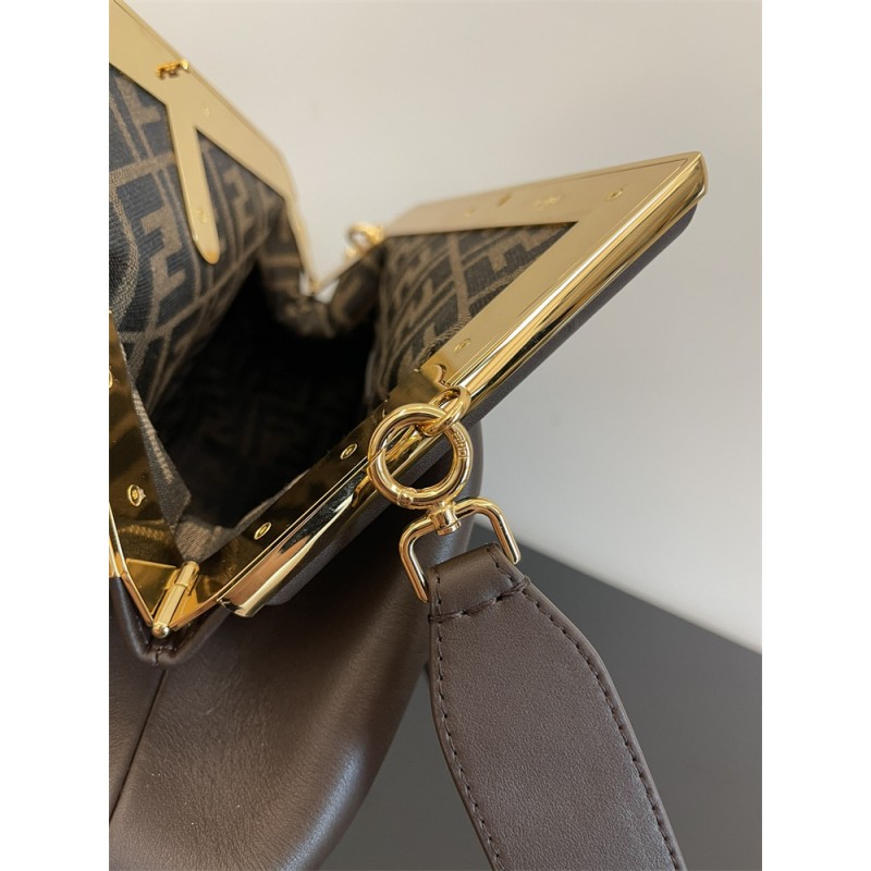 Fendi First Medium Brown leather bag 8BP127ABVEF0L1B