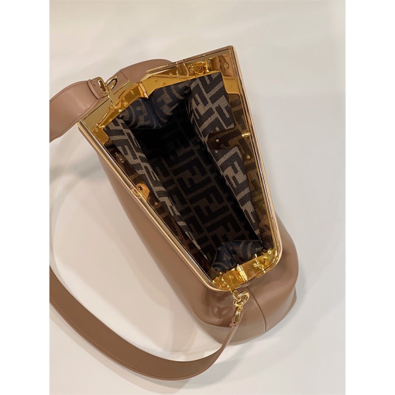 Fendi First Medium Beige leather bag 8BP127ABVEF11WP