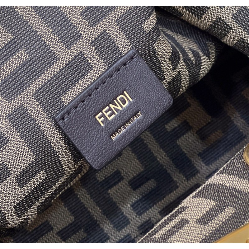 Fendi First Medium Light blue leather bag 8BP127ABVEF1993