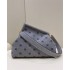 Fendi First Medium Grey flannel bag with embroidery 8BP127AHNGF0GEM