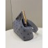 Fendi First Medium Grey flannel bag with embroidery 8BP127AHNGF0GEM