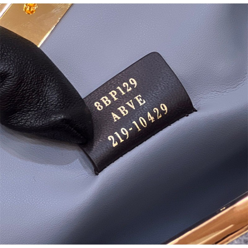 Fendi First Small Grey flannel bag with embroidery 8BP127AHNGF0GES