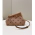 Fendi First Small Beige flannel bag with embroidery 8BP127AHNGF0SML