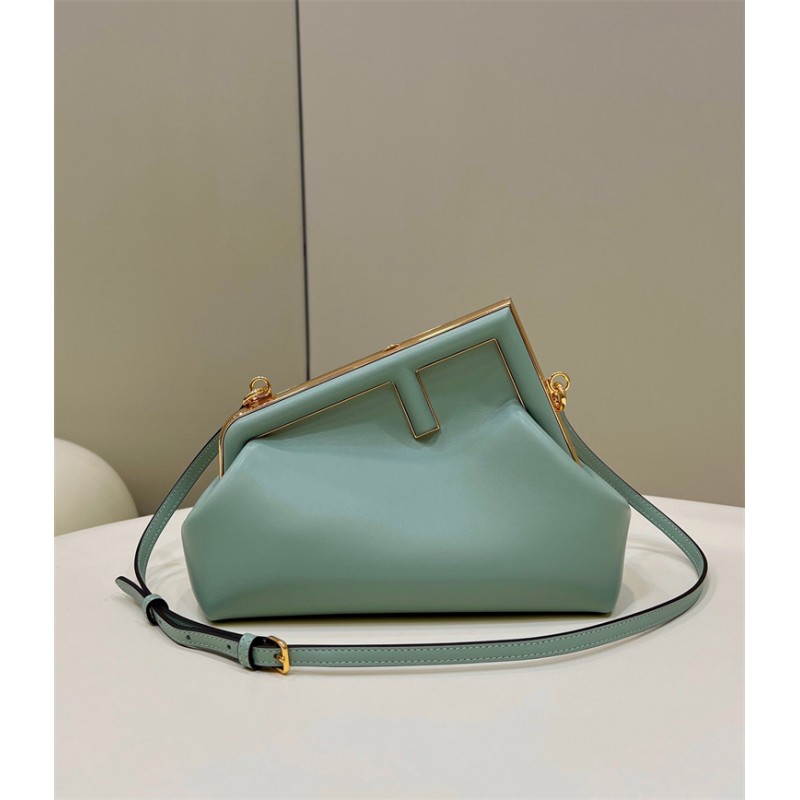 Fendi First Small Mint green leather bag 8BP129ABVEF03HW