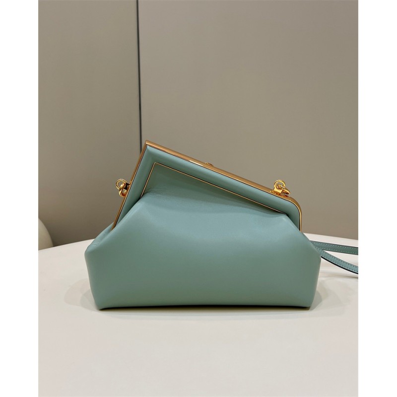 Fendi First Small Mint green leather bag 8BP129ABVEF03HW
