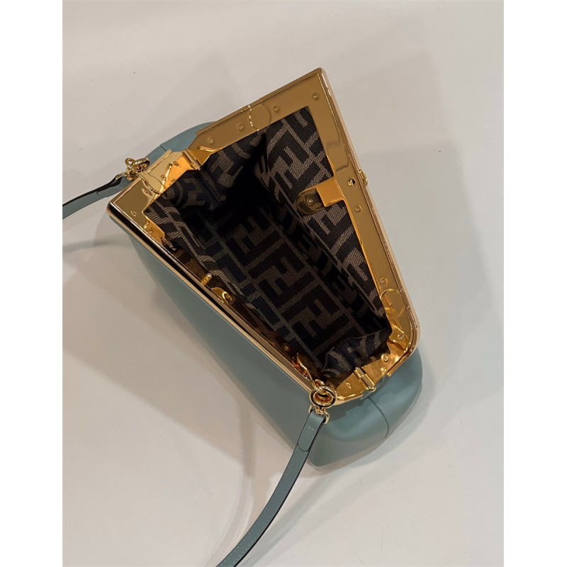 Fendi First Small Mint green leather bag 8BP129ABVEF03HW
