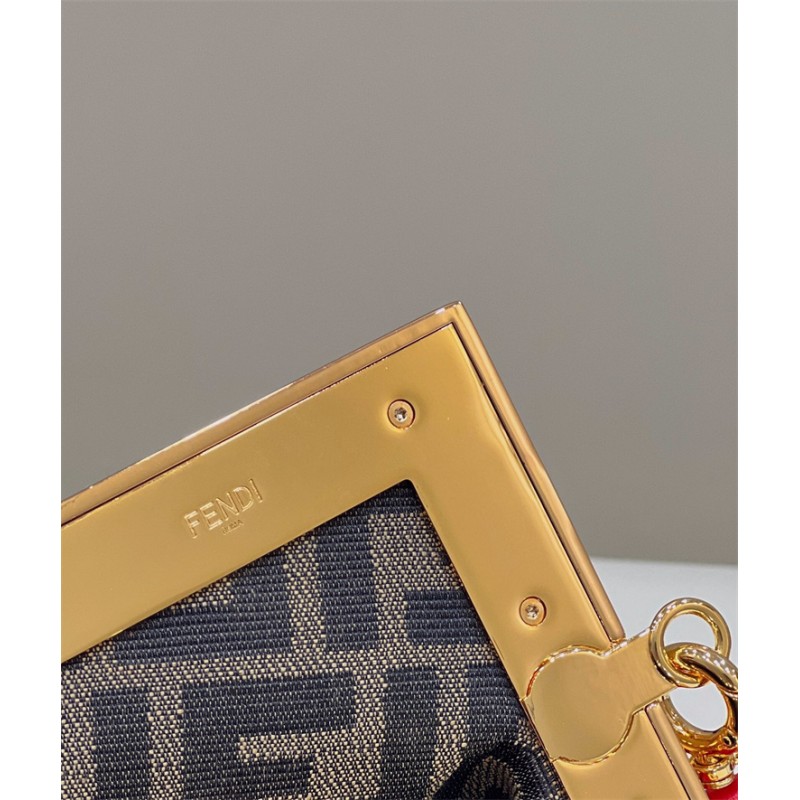 Fendi First Small Red leather bag 8BP129ABVEF0C3Q