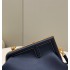 Fendi First Small Dark blue leather bag 8BP129ABVEF0J27