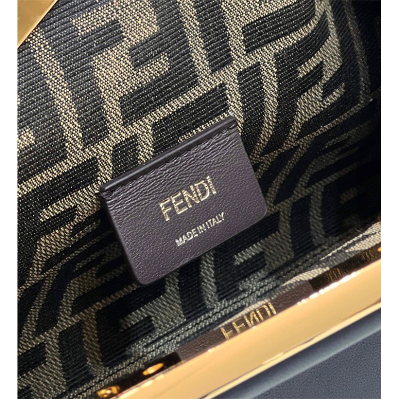 Fendi First Small Dark blue leather bag 8BP129ABVEF0J27