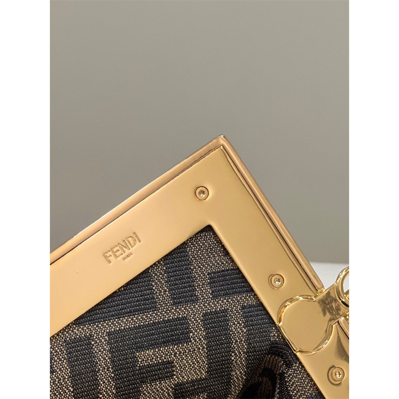 Fendi First Small Dark Brown leather bag 8BP129ABVEF0L1B