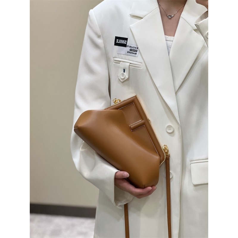 Fendi First Small Brown leather bag 8BP129ABVEF0NYJ