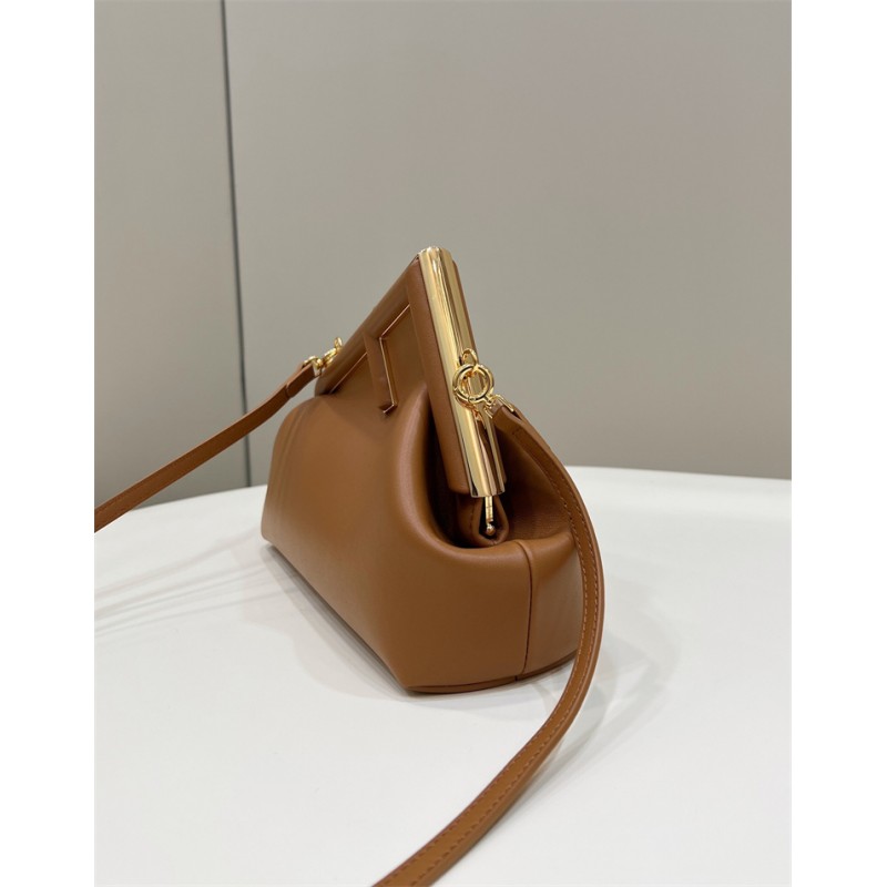 Fendi First Small Brown leather bag 8BP129ABVEF0NYJ