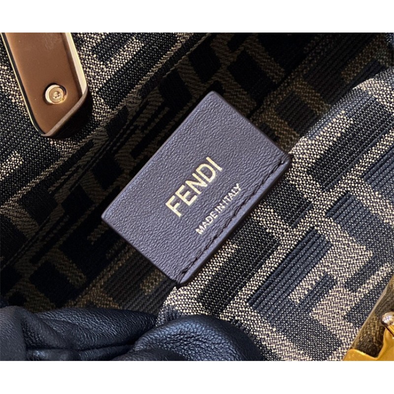 Fendi First Small Brown leather bag 8BP129ABVEF0NYJ