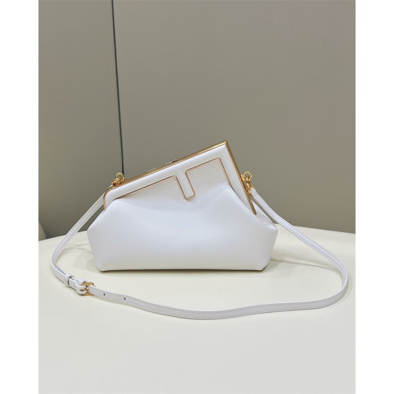 Fendi First Small White leather bag 8BP129ABVEF0VWM