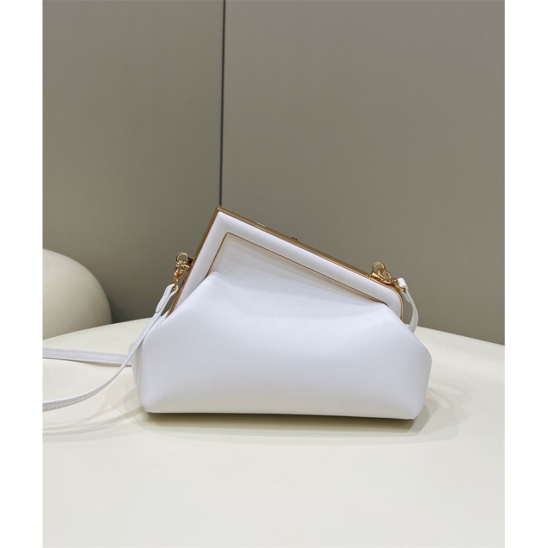 Fendi First Small White leather bag 8BP129ABVEF0VWM