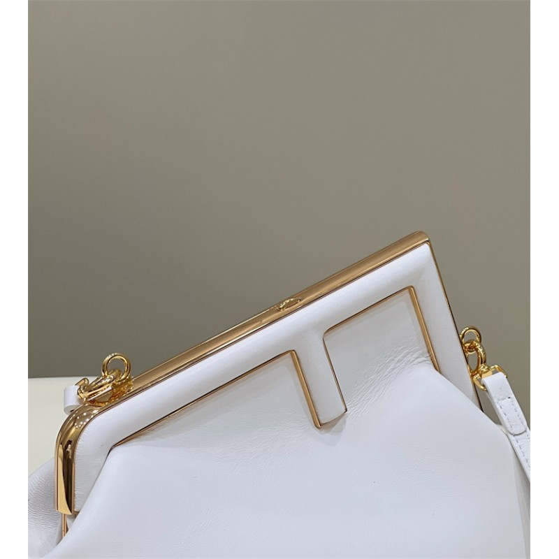 Fendi First Small White leather bag 8BP129ABVEF0VWM