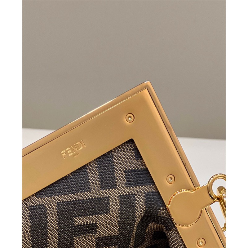 Fendi First Small Green leather bag 8BP129ABVEF14QW