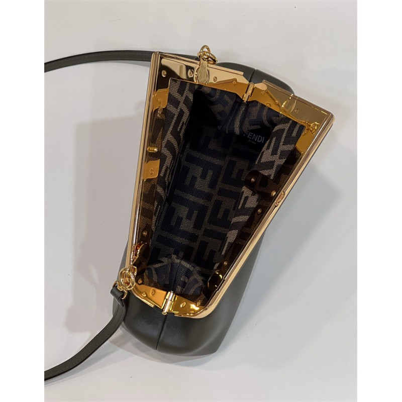 Fendi First Small Green leather bag 8BP129ABVEF14QW