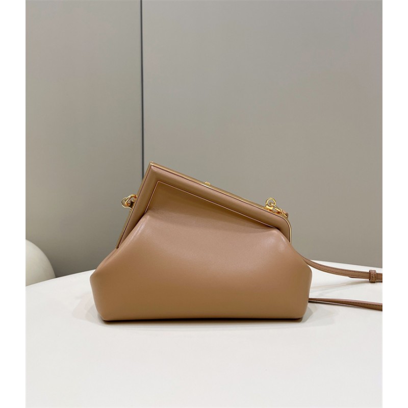 Fendi First Small Beige leather bag 8BP129ABVEF15KR