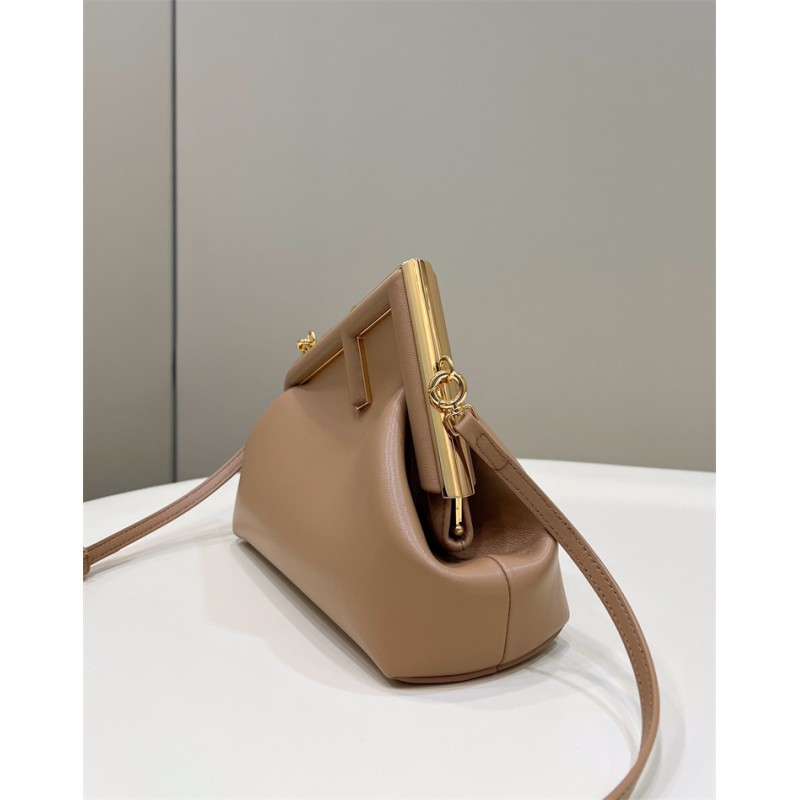 Fendi First Small Beige leather bag 8BP129ABVEF15KR