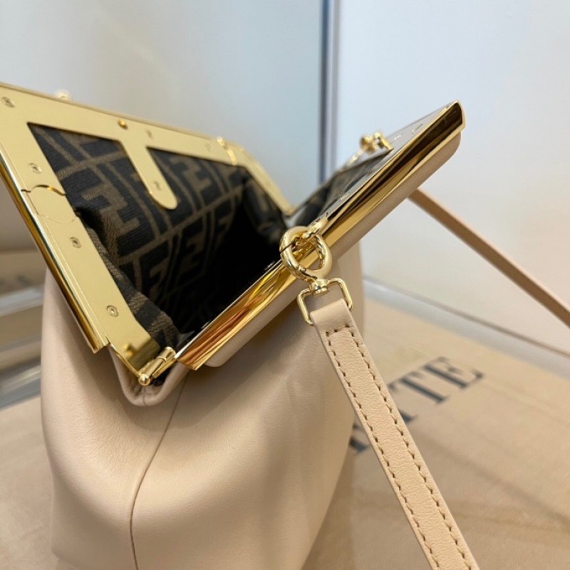 Fendi First Small Nude Pink leather bag 8BP129ABVEF1888