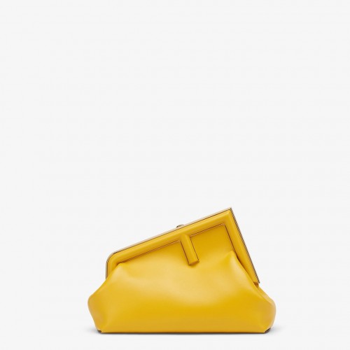 Fendi First Small Yellow leather bag 8BP129ABVEF192E