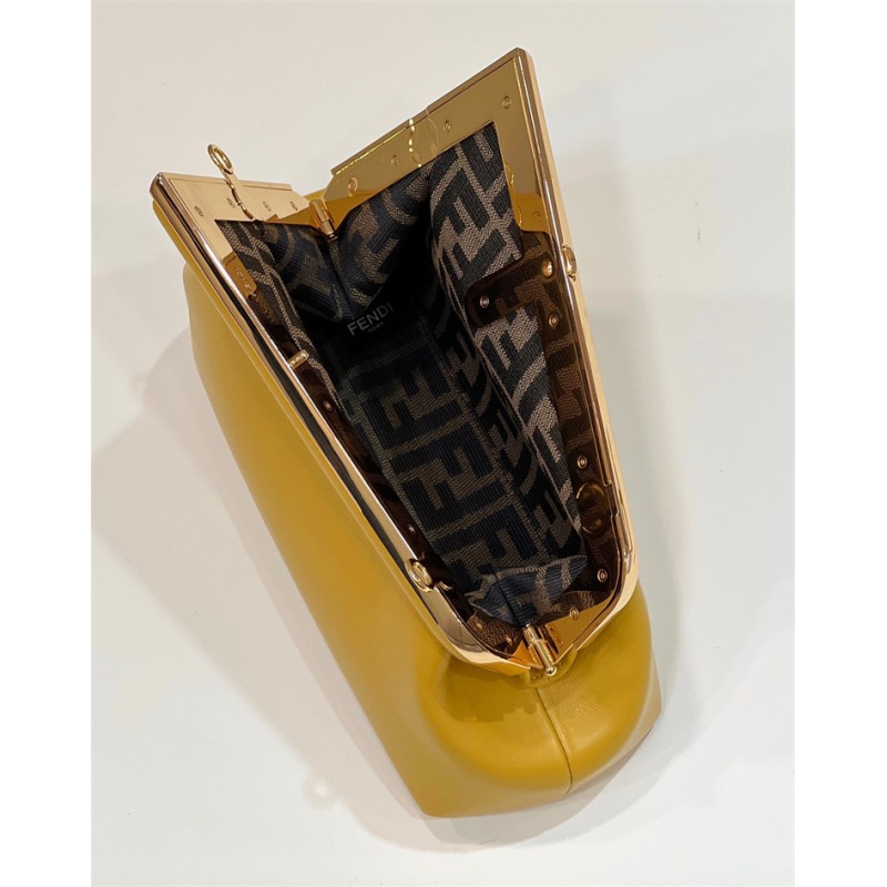 Fendi First Small Yellow leather bag 8BP129ABVEF192E