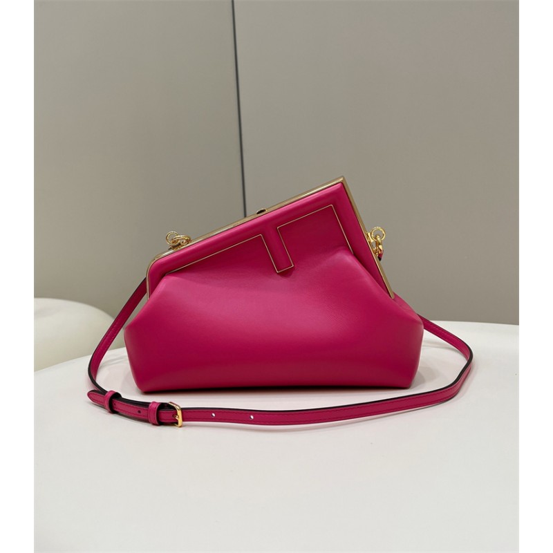 Fendi First Small Fuchsia leather bag 8BP129ABVEF1HB7
