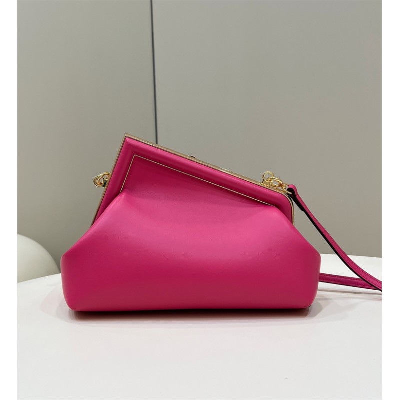 Fendi First Small Fuchsia leather bag 8BP129ABVEF1HB7
