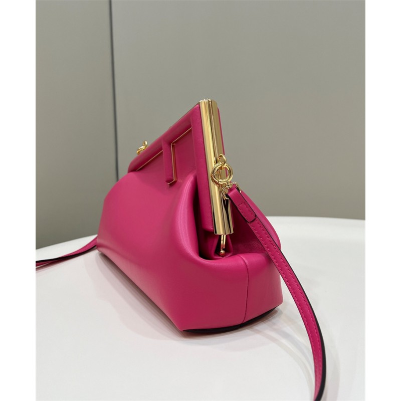 Fendi First Small Fuchsia leather bag 8BP129ABVEF1HB7