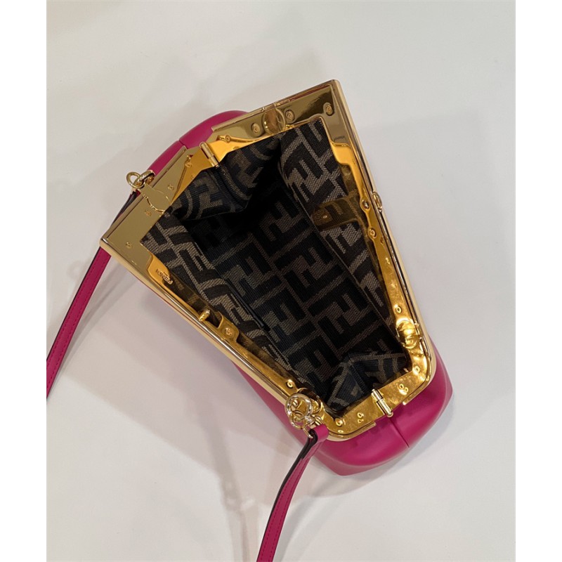 Fendi First Small Fuchsia leather bag 8BP129ABVEF1HB7