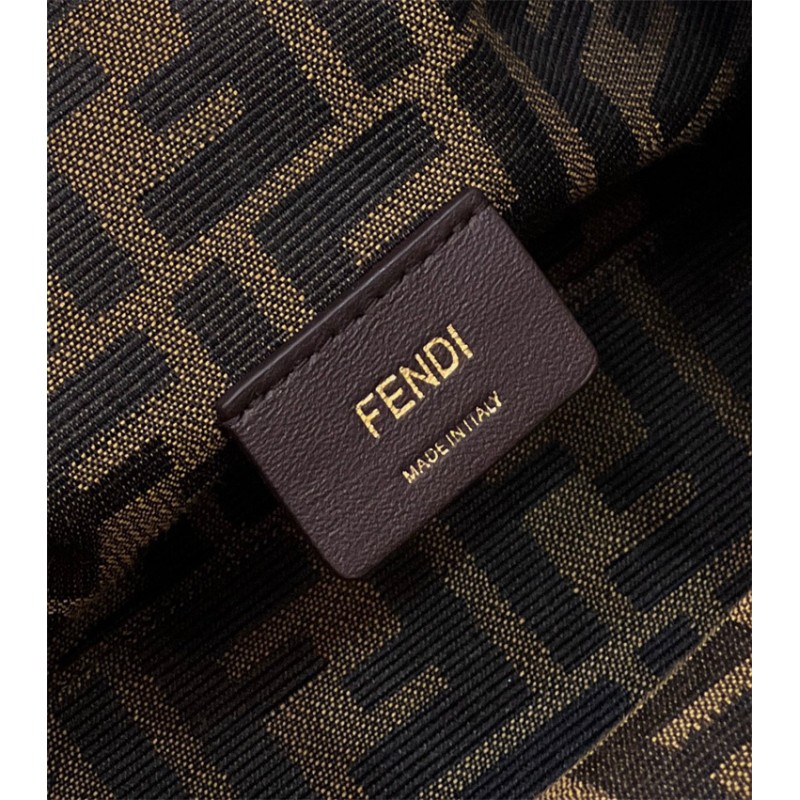 Fendi First Small Black leather and python leather bag 8BP129AGWRF1G5K