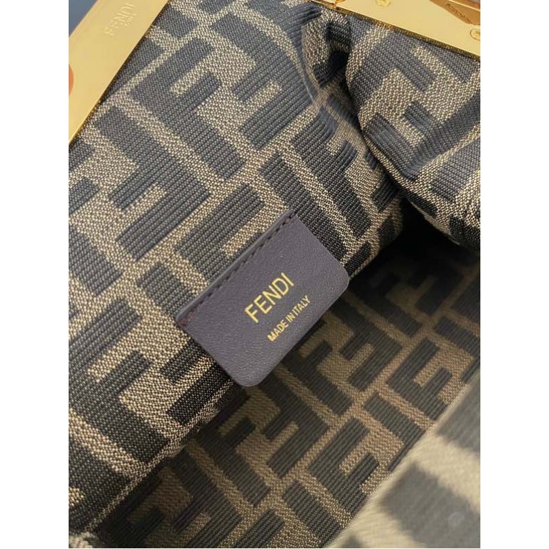 Fendi First Small Beige leather bag with exotic details 8BP129AGWRF1GEM