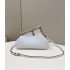 Fendi First Small White leather bag with exotic details 8BP129AGWRF1GEN