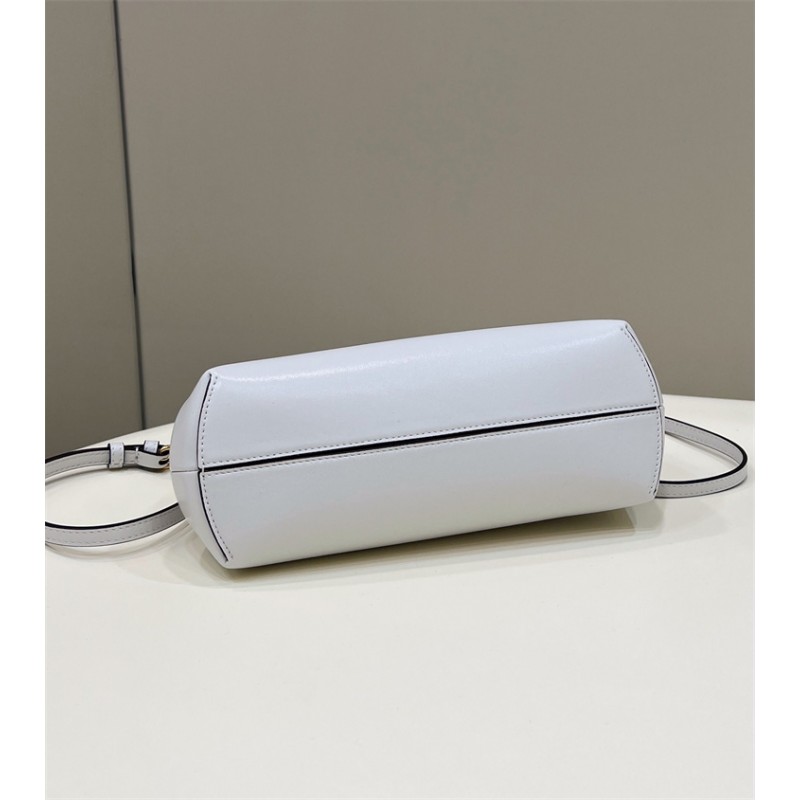 Fendi First Small White leather bag with exotic details 8BP129AGWRF1GEN