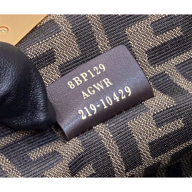 Fendi First Small White leather bag with exotic details 8BP129AGWRF1GEN