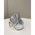 Fendi First Small Silver laminated leather bag 8BP129AISPF0MK5