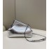 Fendi First Small Silver laminated leather bag 8BP129AISPF0MK5