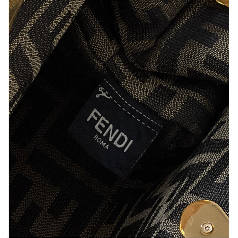 Fendi First Small Gold laminated leather bag 8BP129AISPF0RXU
