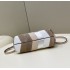 Fendi First Small Leather bag with silver and light brown inlay 8BP129AJSBF0KQ9