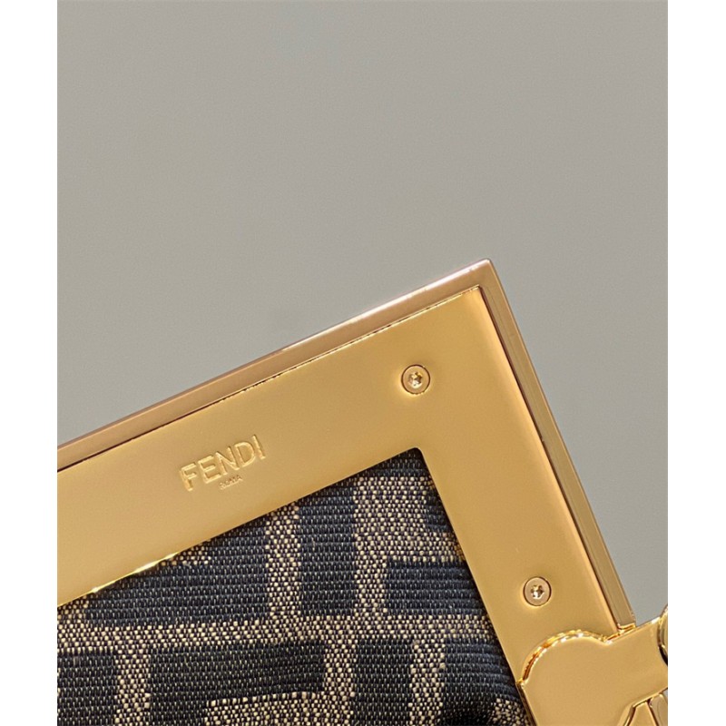 Fendi First Small Pink leather and python leather bag 8BP129AKKUF1HOP