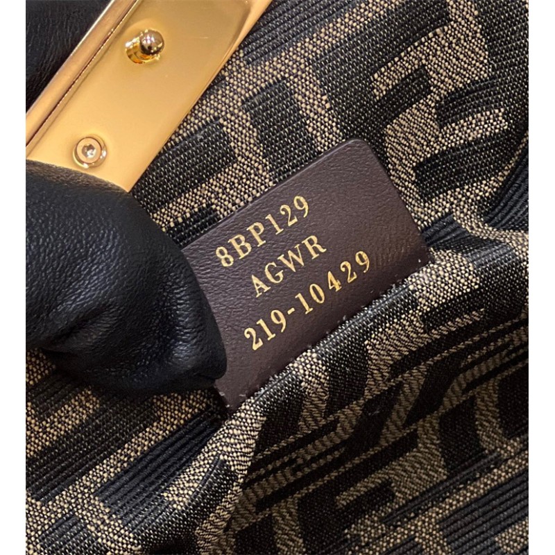 Fendi First Small Pink leather and python leather bag 8BP129AKKUF1HOP