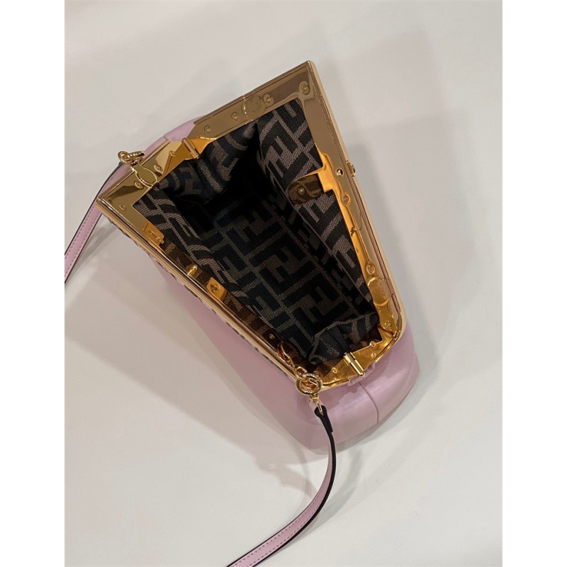 Fendi First Small Pink leather and python leather bag 8BP129AKKUF1HOQ