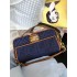 Fendi Iconic medium Baguette canvas bag dark blue 8BR600A9P2F1A18