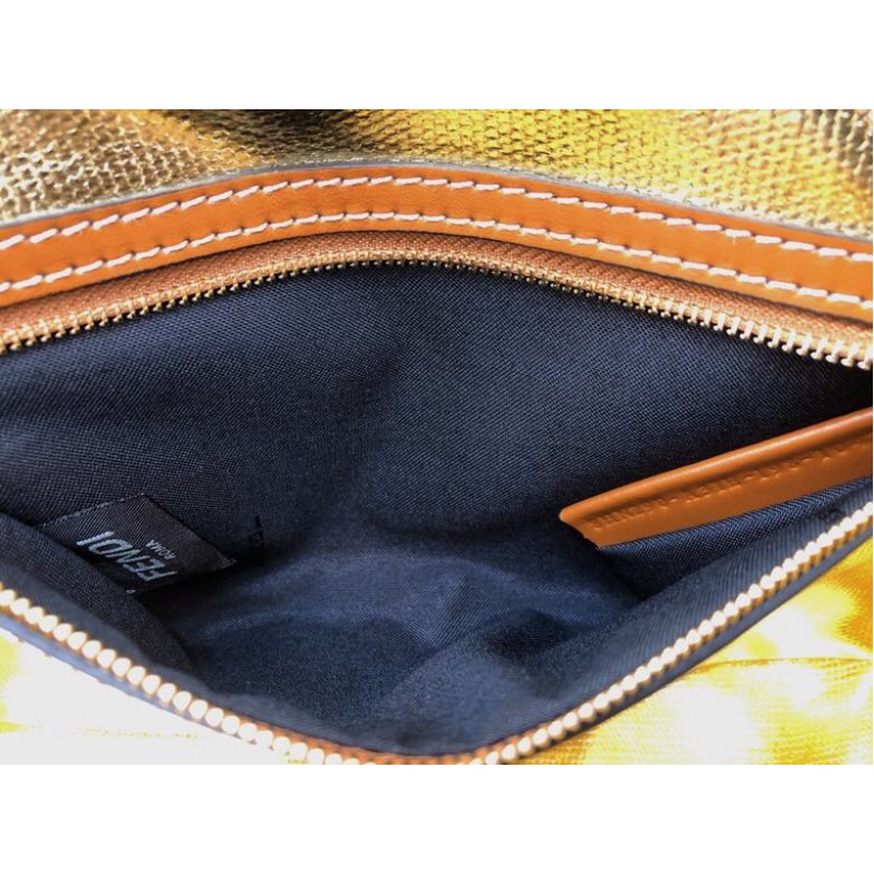 Fendi Iconic medium Baguette canvas bag dark blue 8BR600A9P2F1A18